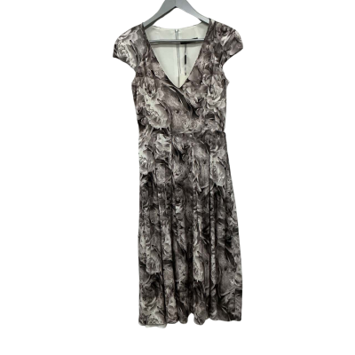 Nicolangëla Womens Size 2 Sleeveless Dress  Grey / White 