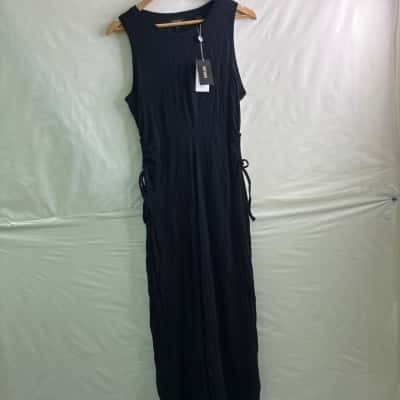 Oxford Womens Size 12 Maxi Dress Black BNWT