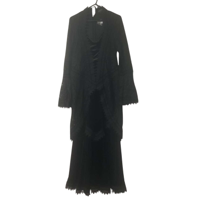 Womens Sinister Size XL Long Sleeve Gothic Dress Black  