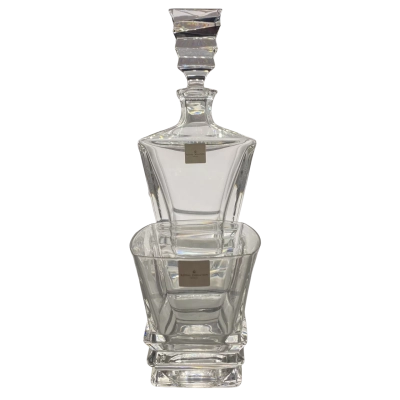 Royal Doulton decanter and three glasses