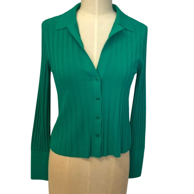 Scanlan Theodore Womens  Size S Cardigan Green 