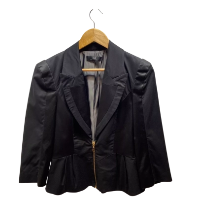 Cue Womens  Size 8 Black  Blazer