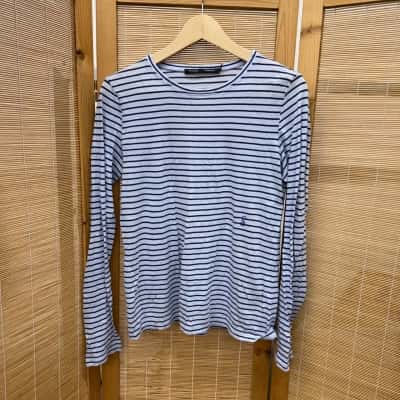 Proenza Schouler Womens  Size S Long Sleeve Top Striped 
