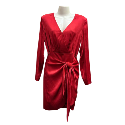 FOREVER NEW Size 10 Faux Wrap Mini Dress 