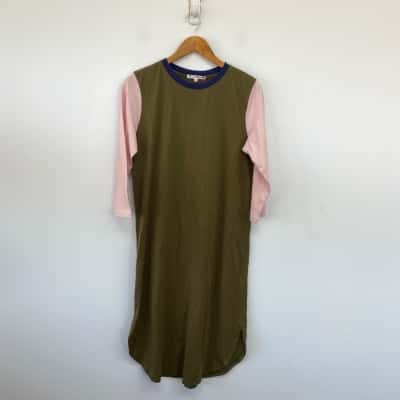 Boom Shankar Sage Block Atlantic Dress  Size 10 