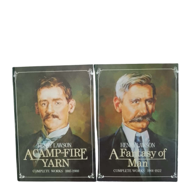 Henry Lawson: A Camp-Fire Yarn Complete Works 1885-1900 & 1901-1922 - 2 x Hardcover Books