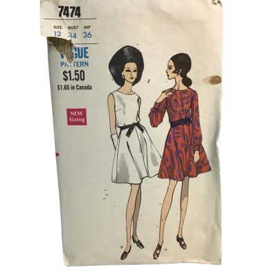 Vogue 7474 Dress Pattern