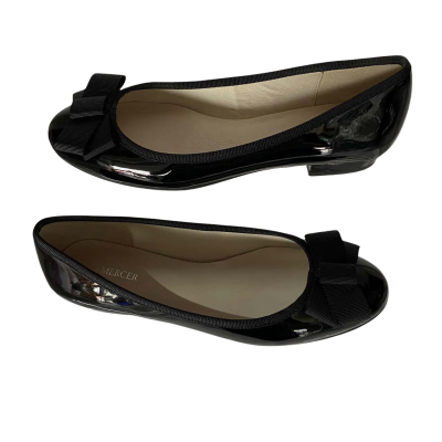 Women's JO MERCER Flats  Size 7.5 "Brilliant" Black Patent 