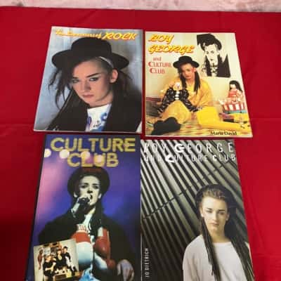 Boy George & Culture Club Books and Magazines Lot x4 Music Pop Icon 1980s Collectibles