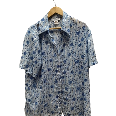 Classic Australia Womens  Size 16 Blue Floral Shirt