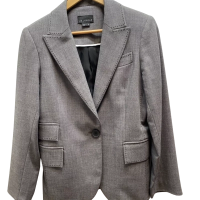 Liz Jordan Womens  Size 10 Grey Blazer
