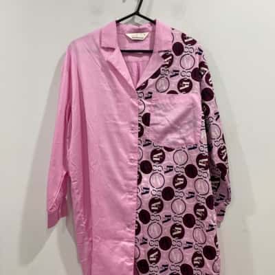 Peter Alexander night shirt Womens  Size S Maroon / Pink  