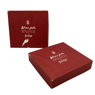 2 Pair Vintage Wres-fuls Womens  Nylon Stockings  (Need Suspenders) 1960s-1970s Size 11 Brown BNIB    HTH 1