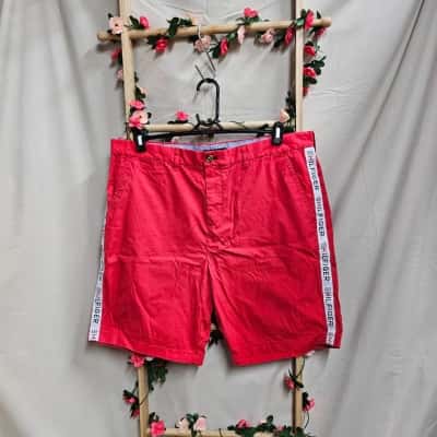 Mens Tommy Hilfiger Red Shorts Size 38