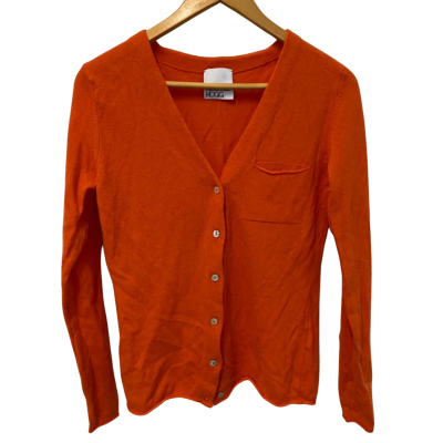 George Hogg Womens  Size M / S Button-down Cardigan Orange 