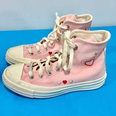 Converse Chuck 70 Hi Heart Sneakers Size 3
