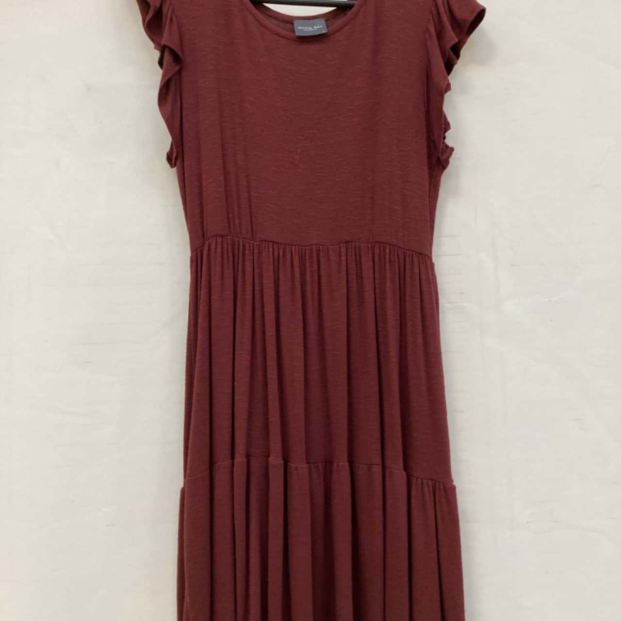 open lace back dress Fluid Drape Dress
