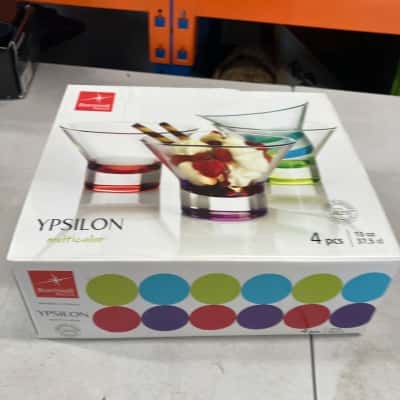 Ypsilon multicolor 4 13oz glasses
