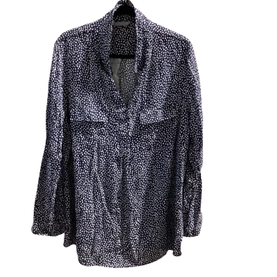 Katies Womens  Size 20 Blouse Navy Blue / White RRP $59.99