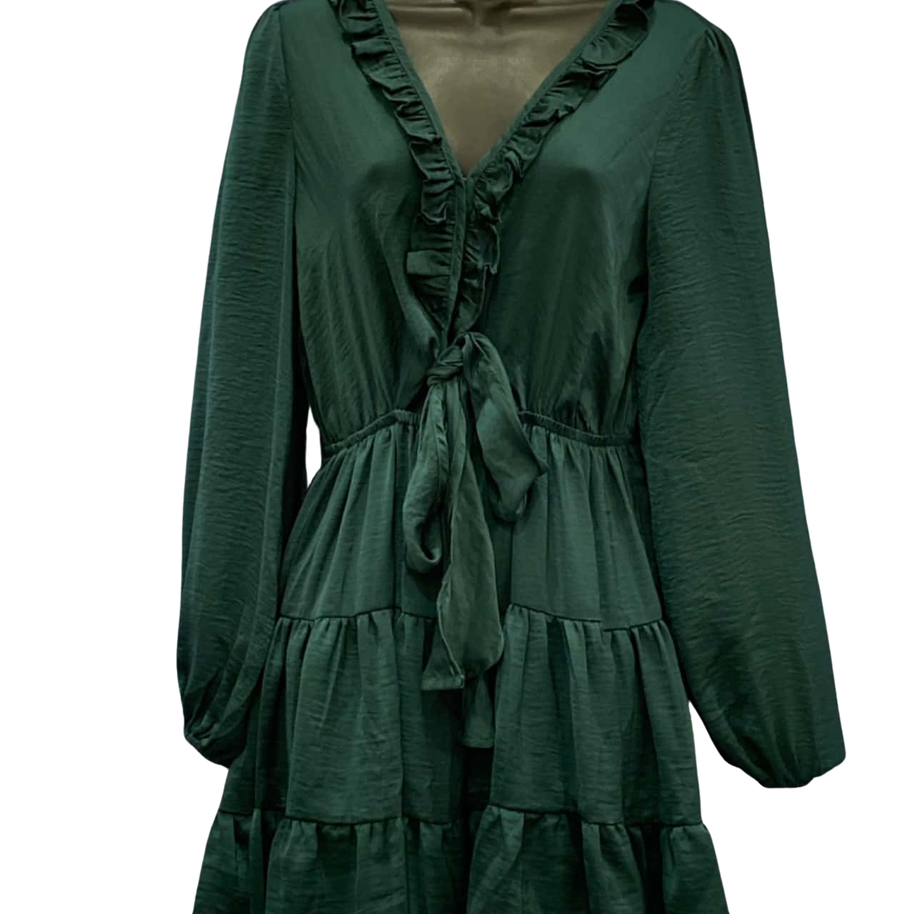 Princess Polly Womens Size 10 Green Wrap Dress (s)