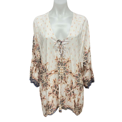 Jaase Womens Size 18 Blouse Multicoloured / Pattern 