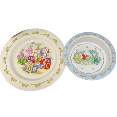 Royal Doulton Bunnykins Melamine Plate and Bowl