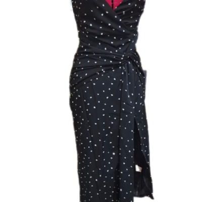 SNDYS Womens  Size XS Midi Dress Black  