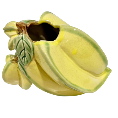 Vintage Kitsch Starfruit Ceramic Vase 