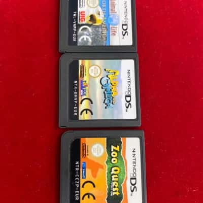Nintendo DS. 3x games. Animal Life. Alpha & Omega. Zoo Quest.