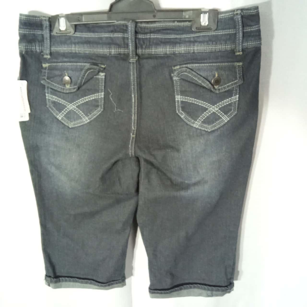 Ladies Blue Denim Bermuda Shorts 