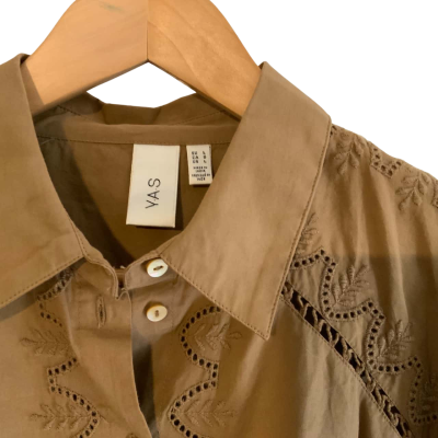Y.A.S. Size L Blouse Beige 