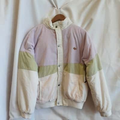 Rip Curl Womens  Size M Green / Purple / White Puffer Jacket 