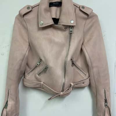 Zara Womens  Size XS Cropped Jacket Pink  