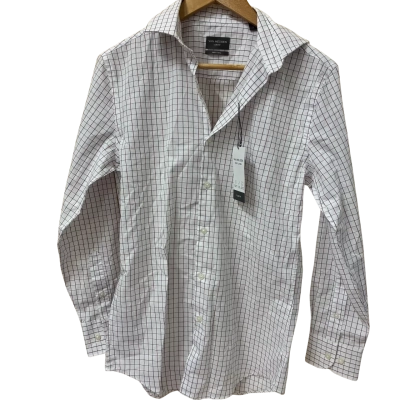 Van Heusen Mens Size S Checked Shirt White