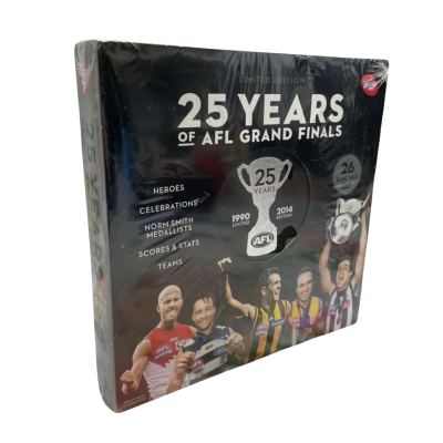 AFL 25 Years of Grand Finals DVDs 1990-2014. Brand New 
