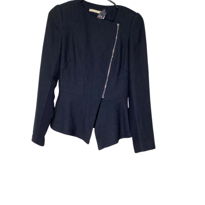 Willow Black zip blazer size 8