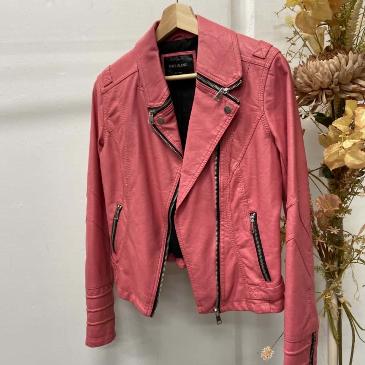 river island pink jacket