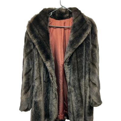  Vintage Women's Michel Alexis Paris Size 10 Faux Fur Jacket 