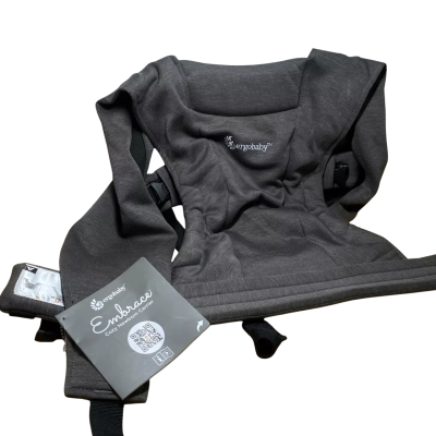  Ergobaby Embrace cozy newborn carrier in dark grey