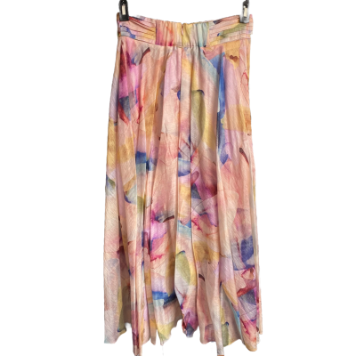 Portmans Watercolour Print Asymmetric Midi Skirt Size 10