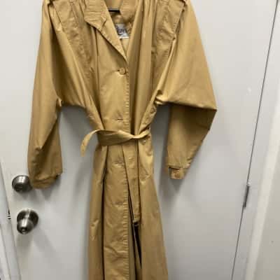  Womens  Size 12 Shirt Dress Beige 