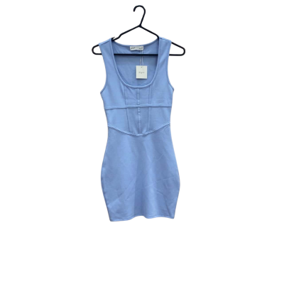 Supré Womens Size 6 Blake Corset Mini Blue Dress