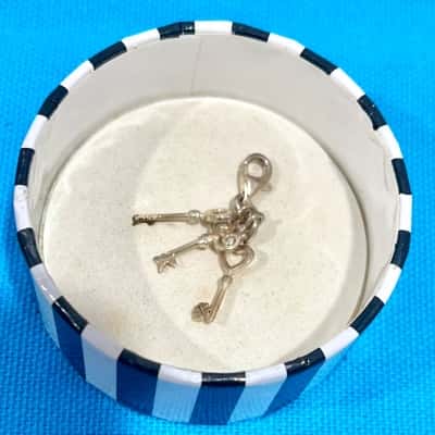 Thomas Sabo 925 Silver Trio of Keys Charm in Original Box 