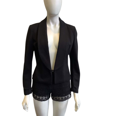 Laura Ashley Women's Size 10 Blazer Black  