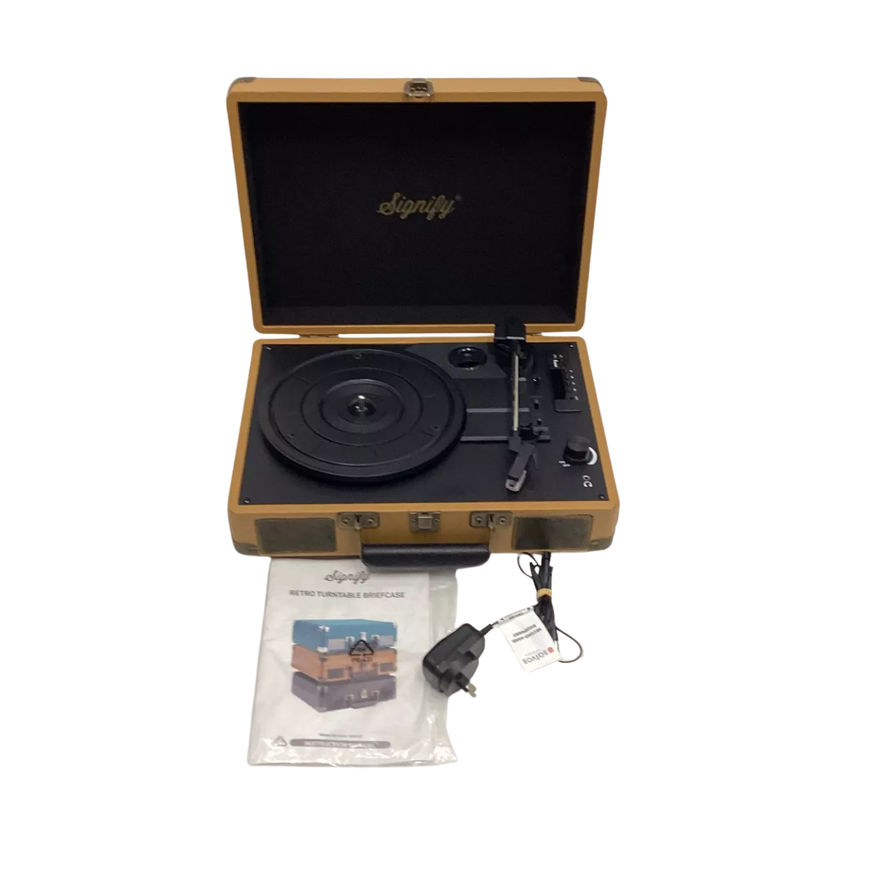 Turntable Briefcase Signify Retro Turntable Briefcase (Brown) (s) - Used Very Good | Salvos ...
