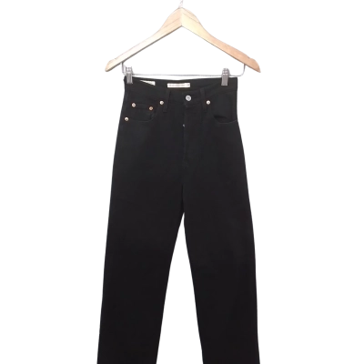 Levi's Womens  Size 24 Straight Leg Pants Black  