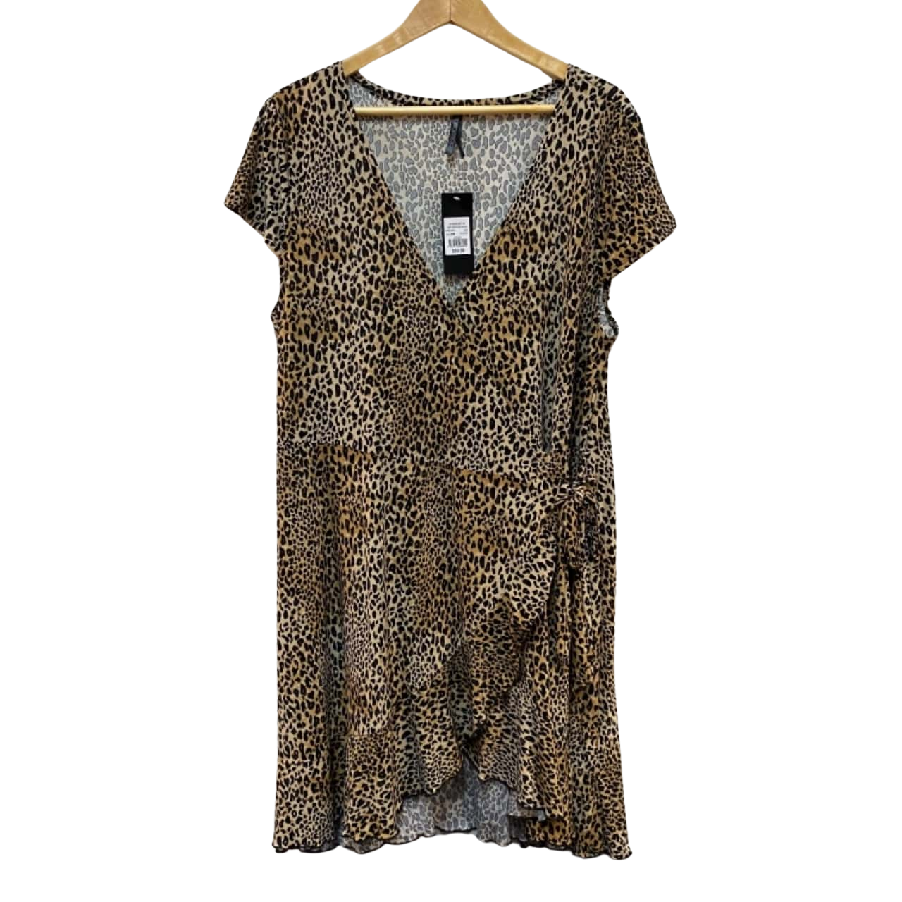 Crossroads Size 22 Midi Wrap Cheetah Print Dress