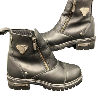 Thomas Cook Jenny Reb Motorcycle Boots Woman's Size 8 Black  