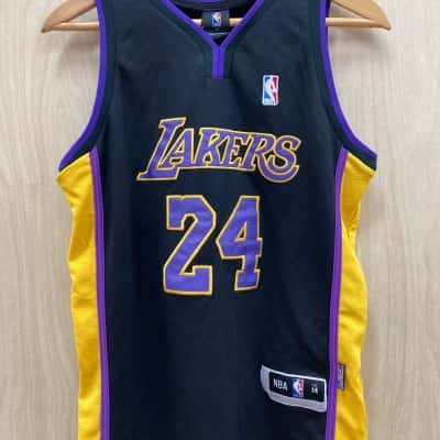 NBA Kids  Size 14 Sport Top Black  /Purple / Yellow  2