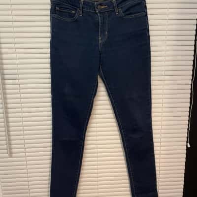 Levi Strauss & Co. Women 711 Skinny Jeans Blue  (Size28) 